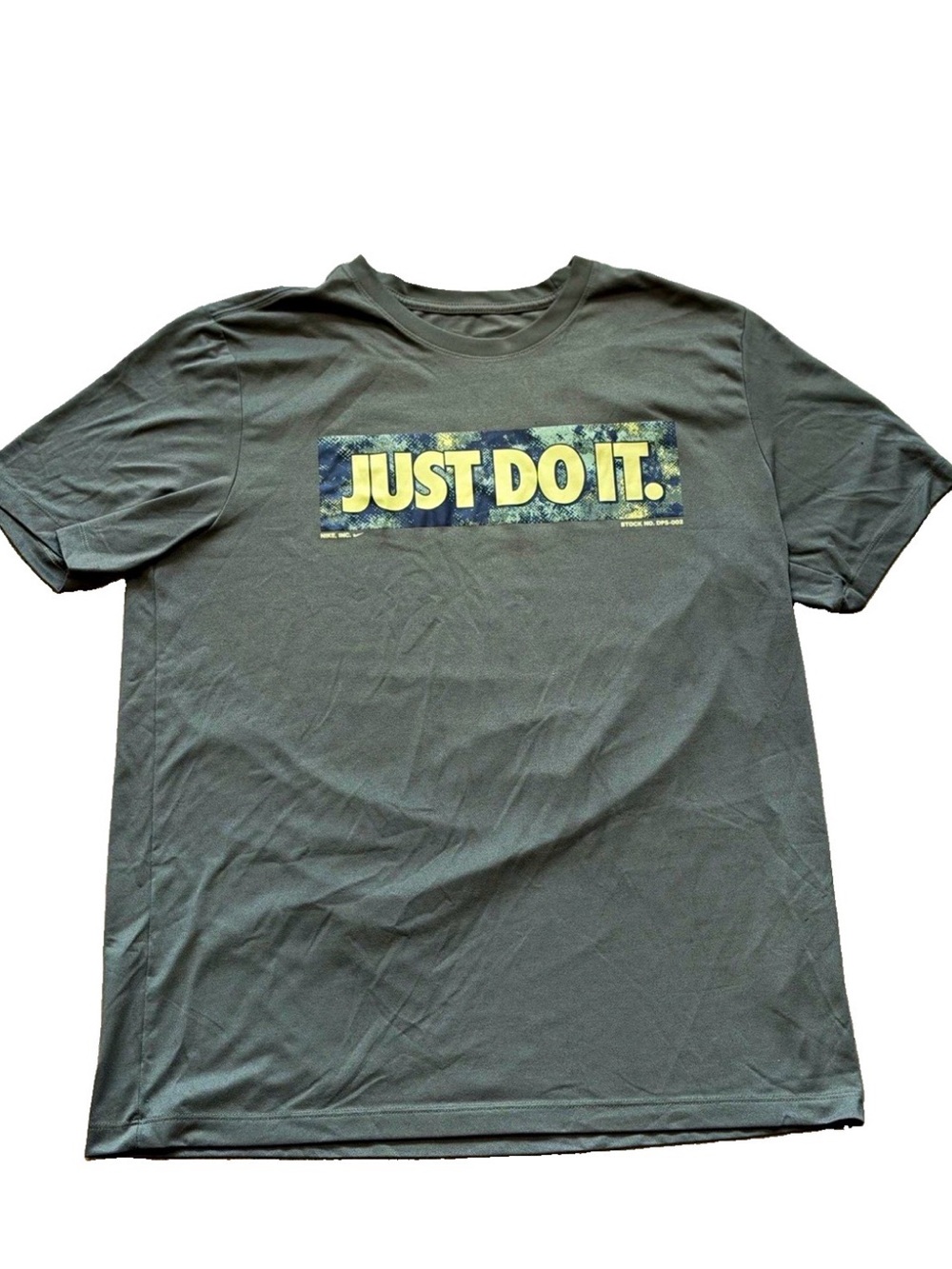Nike Olive Green Men’s 'JUST DO IT.' Graphic Tee